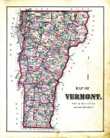 Vermont Map, Franklin and Grand Isle Counties 1871